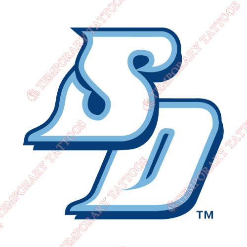San Diego Toreros Customize Temporary Tattoos Stickers NO.6113
